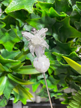 Load image into Gallery viewer, Butterfly White Rose Glitter Poker
